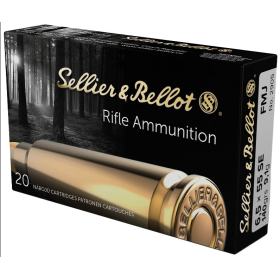 CARTOUCHES SELLIER ET BELLOT 6.5X55SE FMJ 140GR/9.1GRAMMES BT DE 20