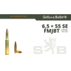 CARTOUCHES SELLIER ET BELLOT 6.5X55SE FMJ 140GR/9.1GRAMMES BT DE 20