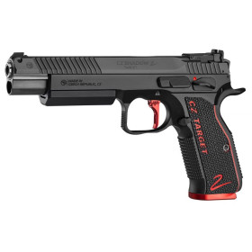 PISTOLET CZ SHADOW 2 TARGET 6 POUCES 9X19 17 COUPS NOIR ET ROUGE