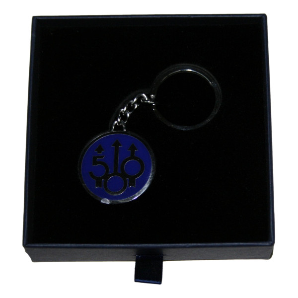 PORTE CLEF BERETTA 500 ANS BLEUE ET ARGENT