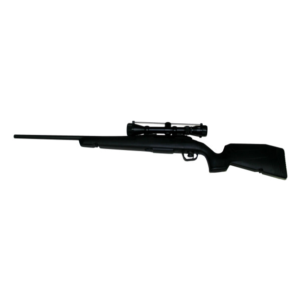 CARABINE SAVAGE AXIS XP SR INT CANON 56CM FILETAGE 1/2X28 CAL 222 AVEC OPTIQUE 3X9