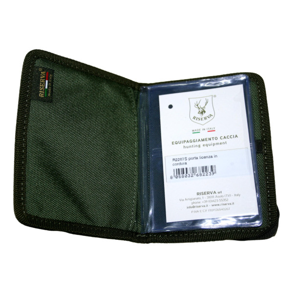PORTE PERMIS DE CHASSE CORDURA 9X12.5CM
