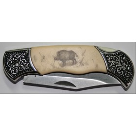 COUTEAU PLIANT ALBAINOX SANGLIER