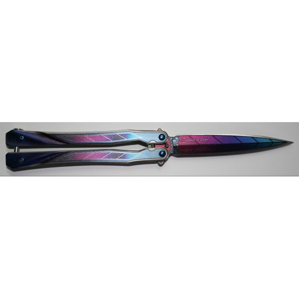 COUTEAU PAPILLON ALBAINOX FULL COLOR