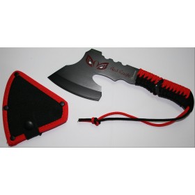 HACHE A LANCER ALBAINOX NOIR ET ROUGE 32280