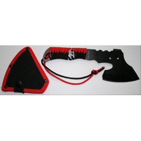 HACHE A LANCER ALBAINOX NOIR ET ROUGE 32280