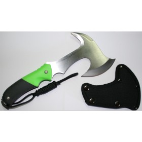 HACHE A LANCER ALBAINOX INOX NOIR VERT 32152