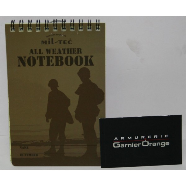 CARNET ÉTANCHE GRAND MODÈLE