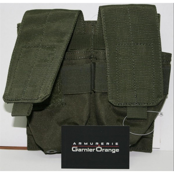POCHE DOUBLE CHARGEUR AR15 416 MOLLE OLIVE