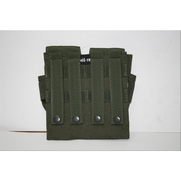 POCHE DOUBLE CHARGEUR AR15 416 MOLLE OLIVE