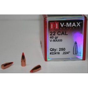 OGIVE HORNADY V-MAX 22416 CAL 22 40GR X250