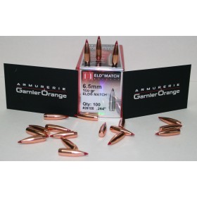 OGIVE HORNADY 26100 CAL. 6.5 ELD MATCH 100GR X100