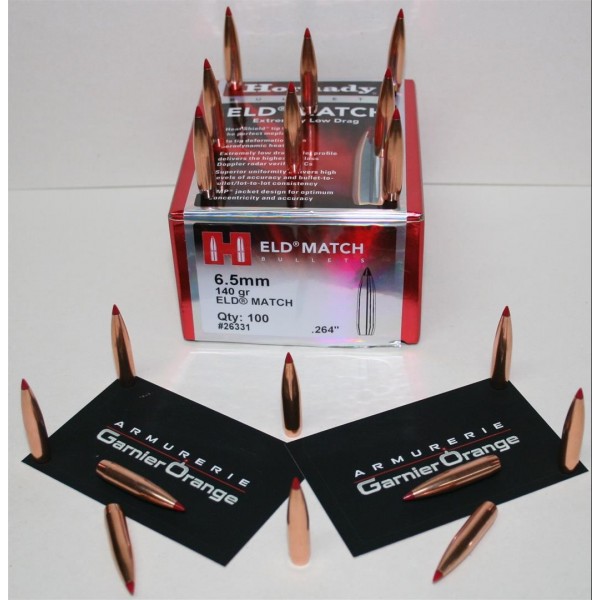 OGIVE HORNADY 26331 CAL. 6.5 ELD MATCH 110GR X100