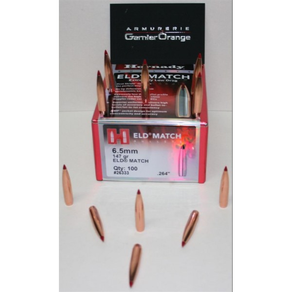 OGIVE HORNADY 26333 CAL. 6.5 ELD MATCH 147GR X100