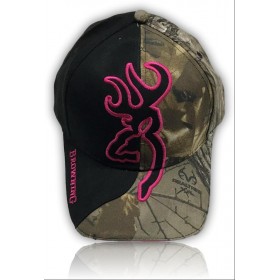 CASQUETTE BROWNING BIG BM CAMO RTX/FUSHIA