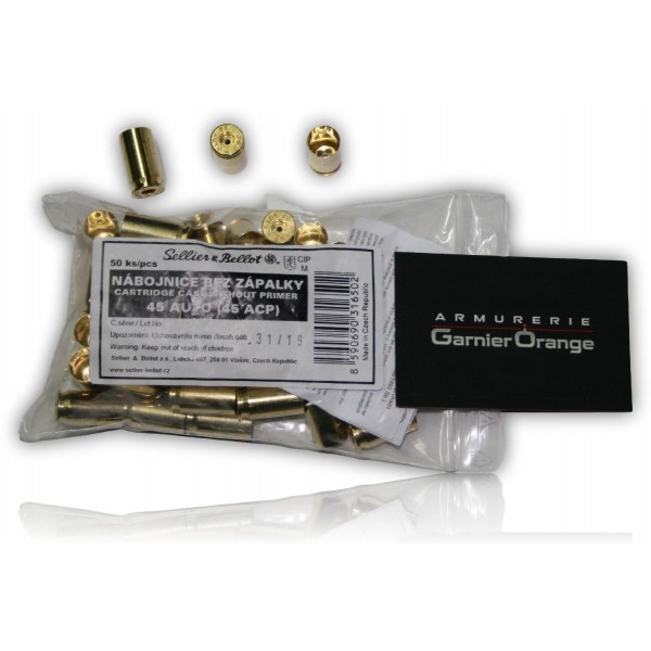 DOUILLES CAL. 45 AUTO SELLIER ET BELLOT X50