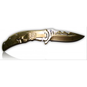 COUTEAU PLIANT ALBAINOX RAINGOLD AIGLE LAME 9CM 18356