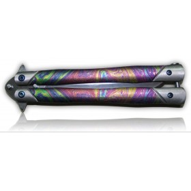 COUTEAU PAPILLON ALBAINOX COLORFULL LAME 10CM 02149