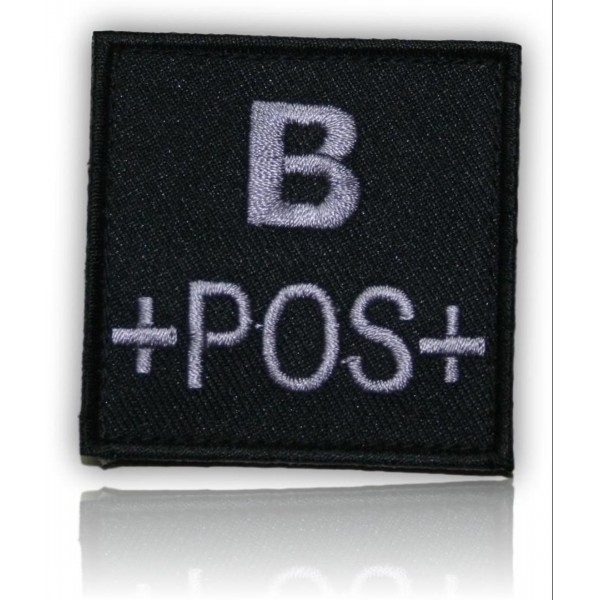 PATCH GROUPE SANGUIN B+ NOIR