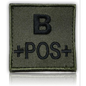 PATCH GROUPE SANGUIN B+ VERT