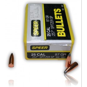 OGIVE SPEER 1241 CAL. 25 - 257 87GR SPITZER SOFT POINT X100