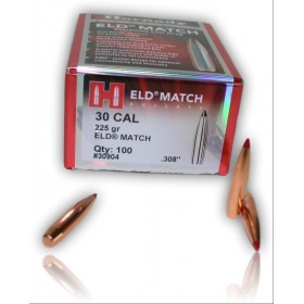 OGIVE HORNADY 30904 CAL. 30 ELD MATCH 225GR X100