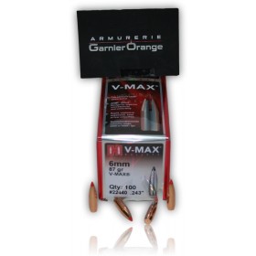 OGIVE HORNADY 22440 CAL. 6MM V-MAX 87GR X100