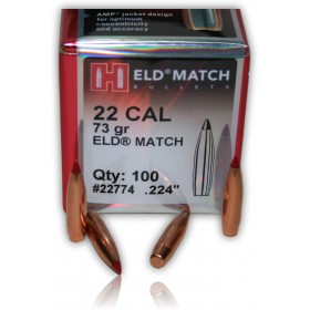 OGIVE HORNADY 22774 CAL. 22 ELD MATCH 73GR X100