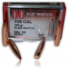 OGIVE HORNADY 33381 CAL. 338 ELD MATCH 285GR X50