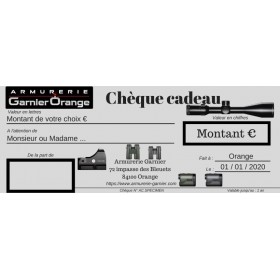 Chèque cadeau 160 euros optique