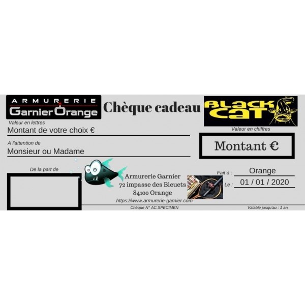 Chèque cadeau 500 euros pêche