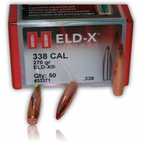 OGIVE HORNADY 33371 CAL. 338 ELD-X MATCH 270GR X50