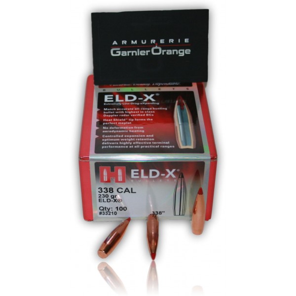 OGIVE HORNADY 33210 CAL. 338 ELD-X MATCH 230GR X50