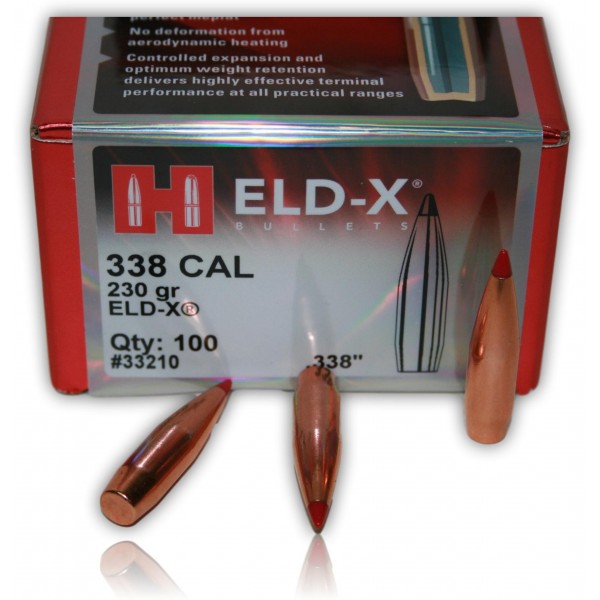 OGIVE HORNADY 33210 CAL. 338 ELD-X MATCH 230GR X50