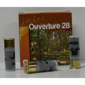 CARTOUCHE JOCKER OUVERTURE 28 28GR BOURRE GRASSE PLOMBS DE 7 CAL .16/67 X25
