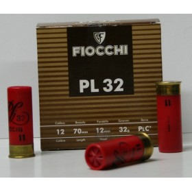 CARTOUCHE FIOCCHI PL32 32GR PLOMBS DE 11 CAL. 12/70 X25