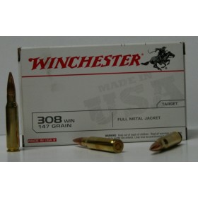 MUNITIONS WINCHESTER 147GR FMJ CAL. 308 X20
