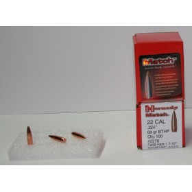 OGIVE HORNADY 2278 CAL. 22 68 GR MATCH X100