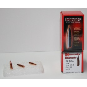 OGIVE HORNADY 2279 CAL. 22 75 GR MATCHE X100