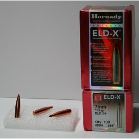 OGIVES HORNADY CAL. 7MM 284 162GR ELDX X100