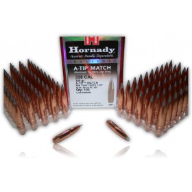 OGIVE HORNADY A-TIP MATCH 338 300 GR BTE 100 33389
