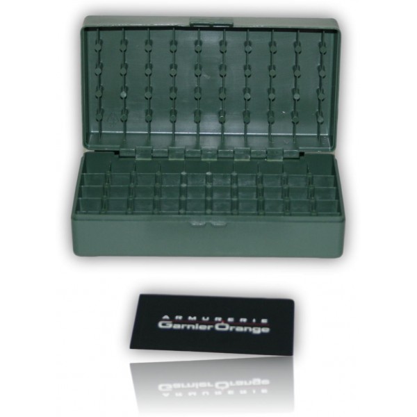 BOITE MUNITION 38SP 357 50 B VERT