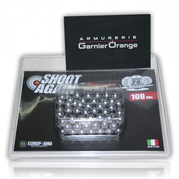 100 BILLES ACIER - 7,9 MM.