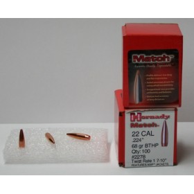OGIVE HORNADY 22785 CAL. 22 68GR BTHP X500