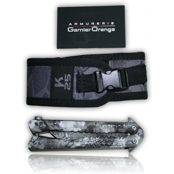 COUTEAU PAPILLON K25 CAMO KRYPTEK TYPHON 02142