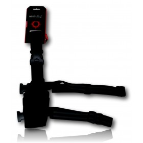 HOLSTER DE CUISSE DROITIER AVEC RABAT DE SECURITE NOIR