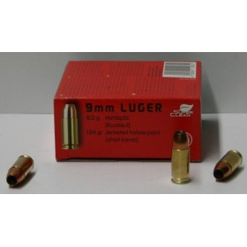 CARTOUCHE CAL. 9X19 GECO 124GR JHP SHORT BARREL X20