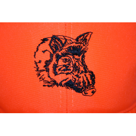 CASQUETTE CLUB CHASSE FLUO AVEC BRODERIE SANGLIER